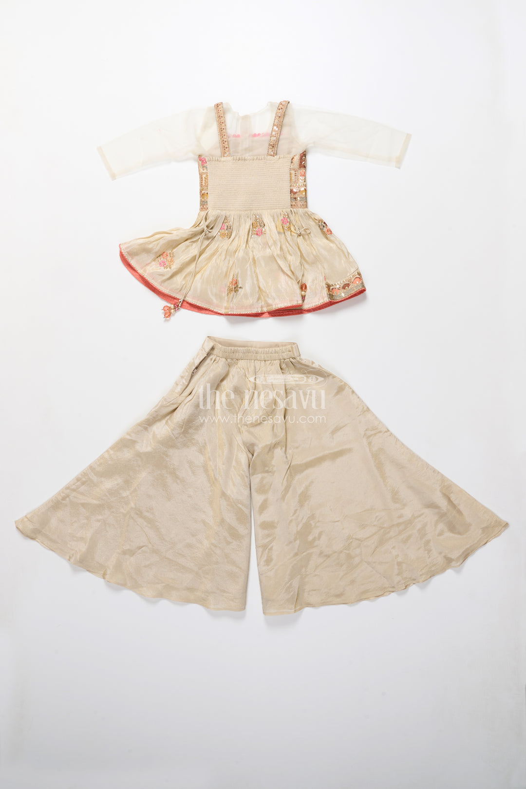 Baby girl plazo set for weddings and traditional occasions