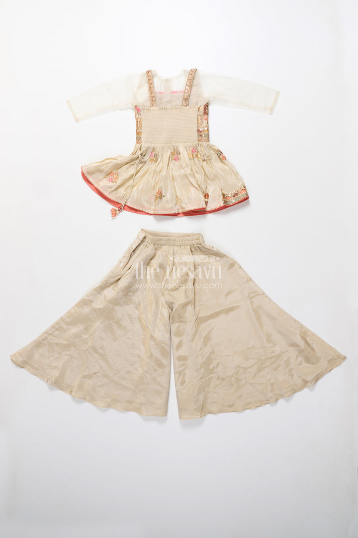 Baby girl plazo set for weddings and traditional occasions