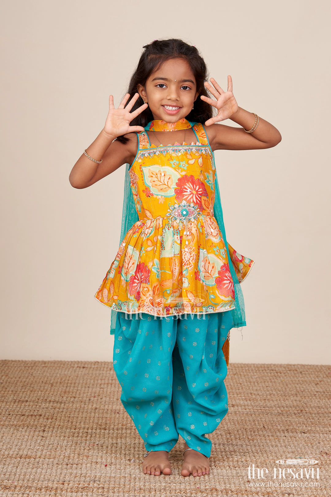 Baby Girl Sharara Set for Birthday Parties and Festive Playdates