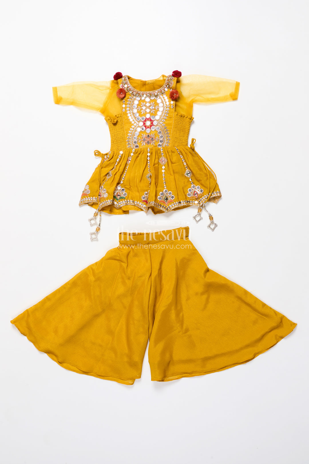 Baby girl plazo set for festive parties and cultural functions