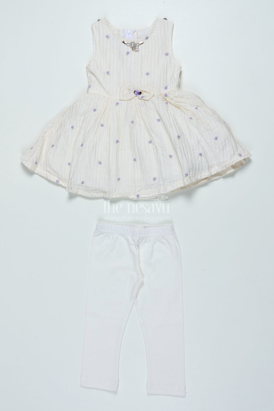 Girls Purple Sharara Set with Crushed Georgette and Jacket for Elegant Events