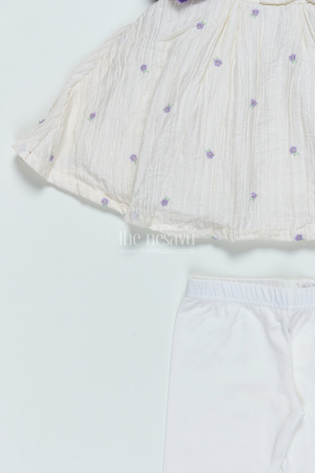 Girls Purple Sharara Set with Crushed Georgette and Jacket for Elegant Events