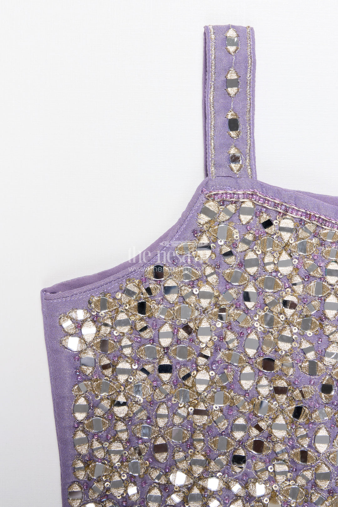 Mirror Embroidered Sharara Set for Girls In Viscose Georgette Ethnic Glam for Weddings