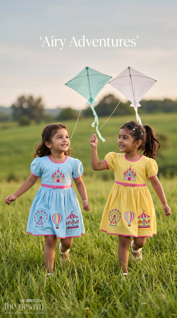 Girls Embroidered Frock for Carnival Parties and Fun Outings