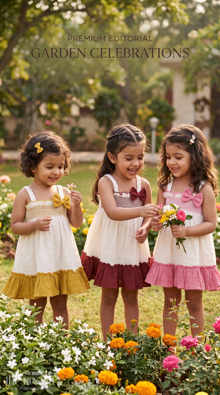 Girls Sleeveless Frock for Parties and Comfortable Daily Wear
