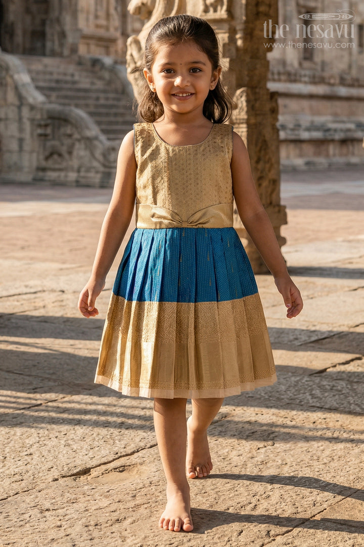 Girls Bridesmaid Silk Frock for Weddings and Receptions