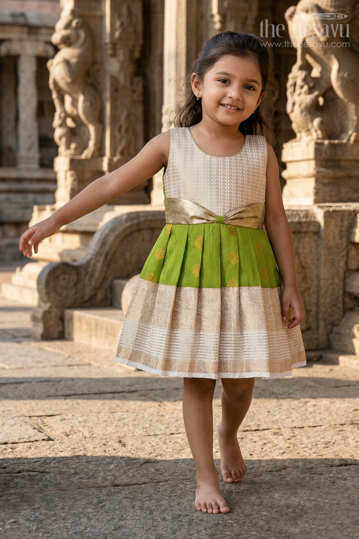 Girls Designer Silk Frock for Weddings and Festive Occasions