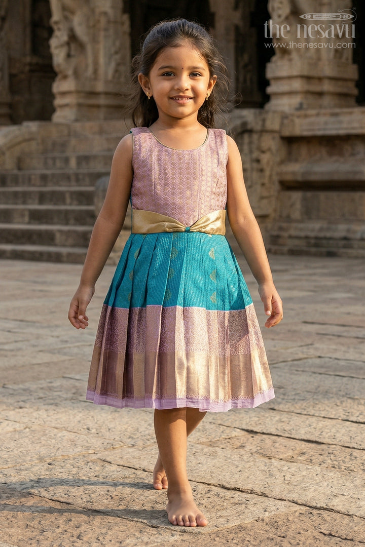 Girls Arani Silk Frock for Traditional Weddings and Functions