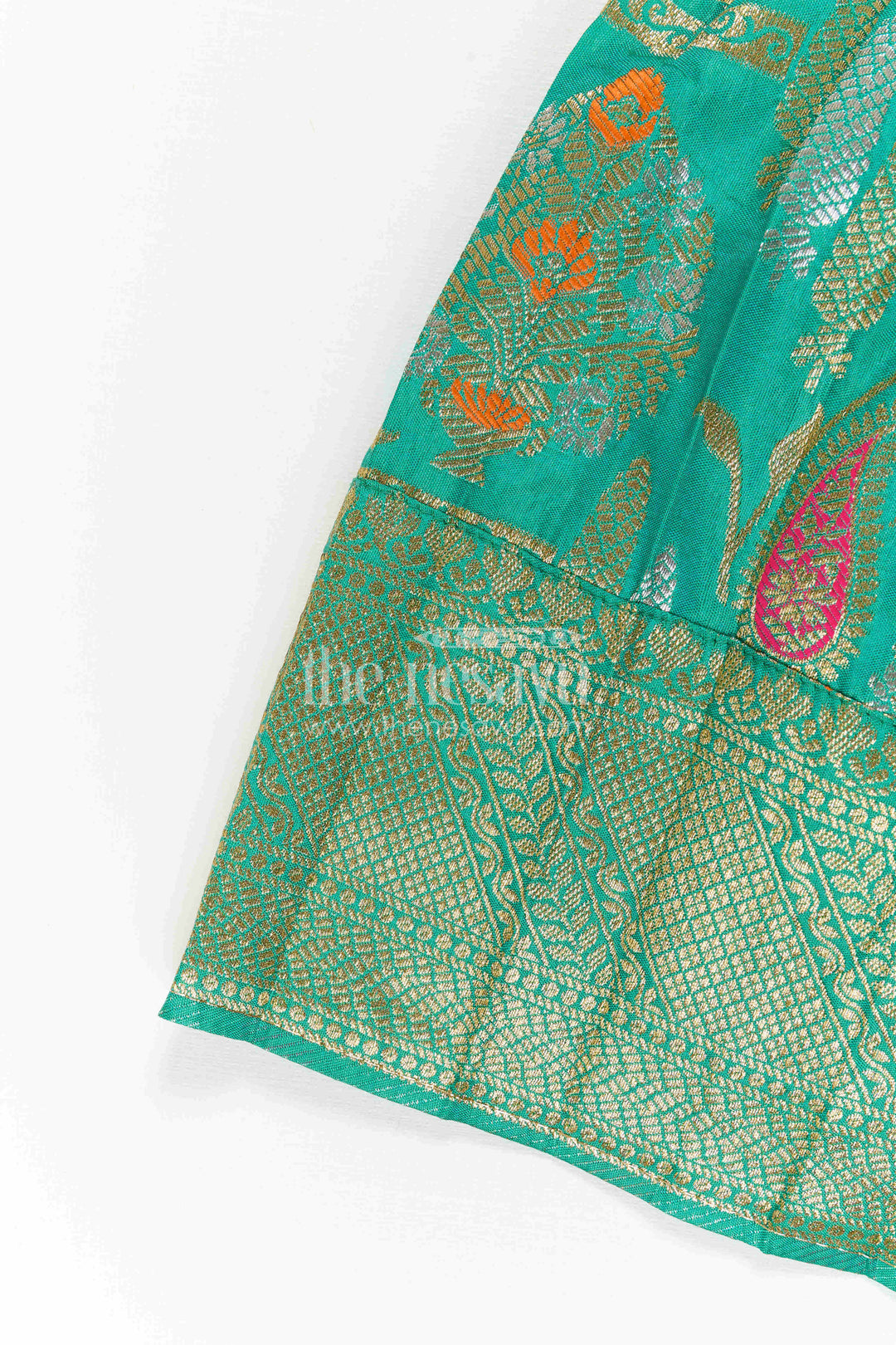 Baby Girl Kanchi Silk Frock for Weddings and Festive Occasions