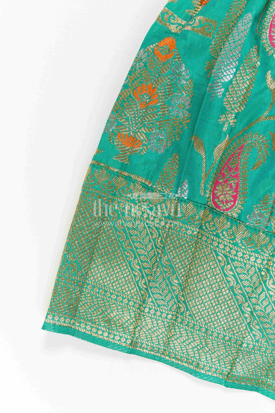 Baby Girl Kanchi Silk Frock for Weddings and Festive Occasions
