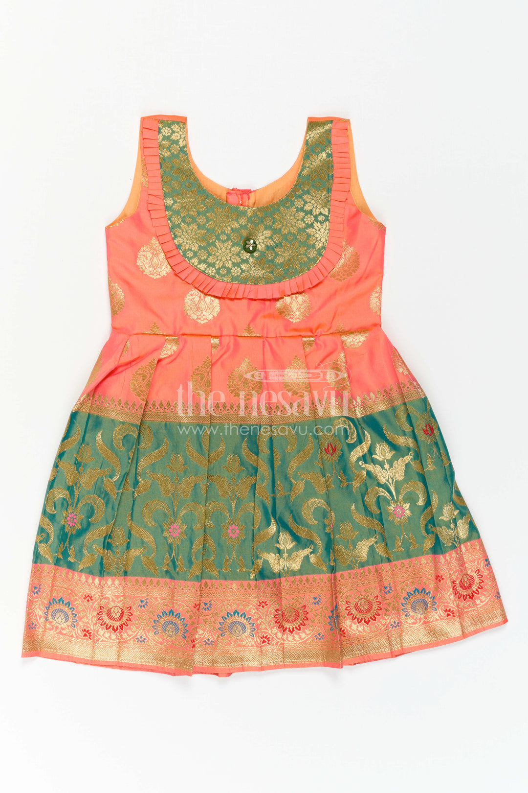 Girls Silk Frock for Navaratri Celebrations and Traditional Events