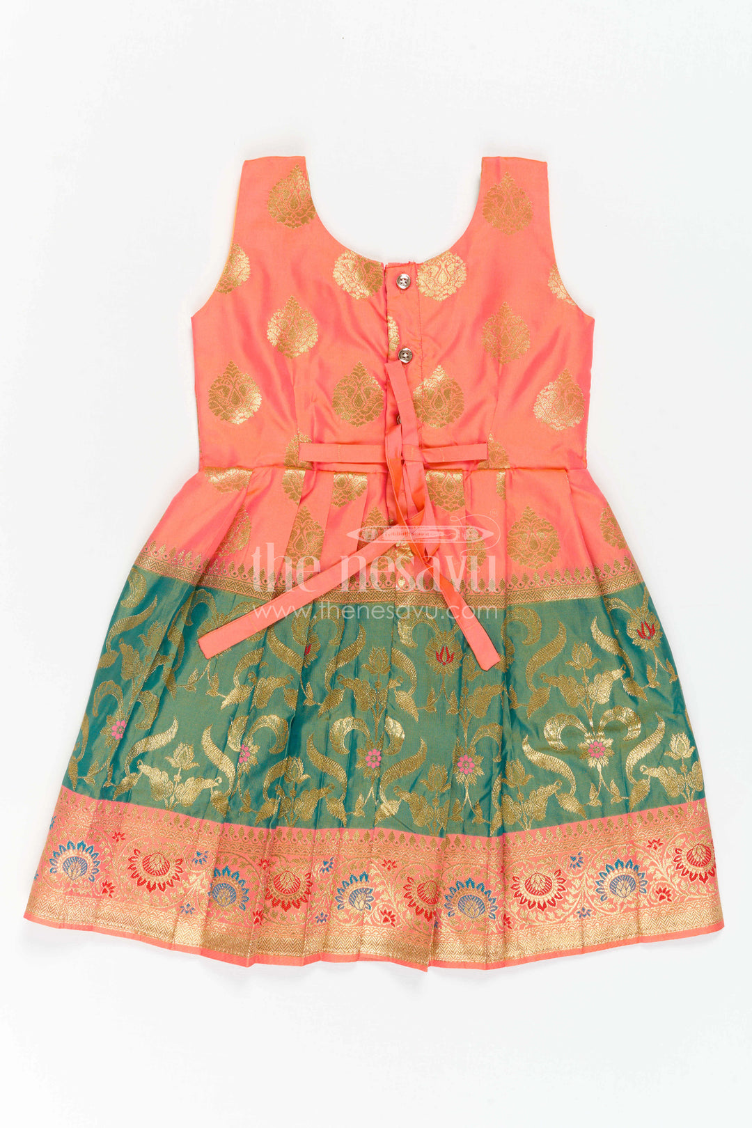 Girls Silk Frock for Navaratri Celebrations and Traditional Events