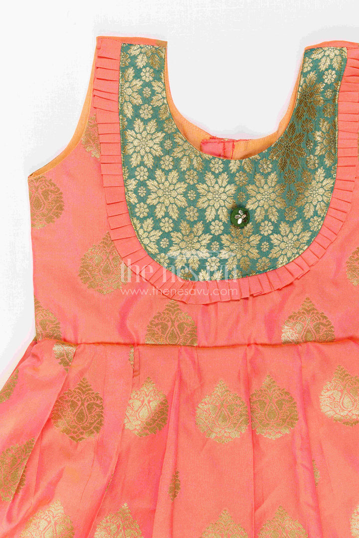 Girls Silk Frock for Navaratri Celebrations and Traditional Events