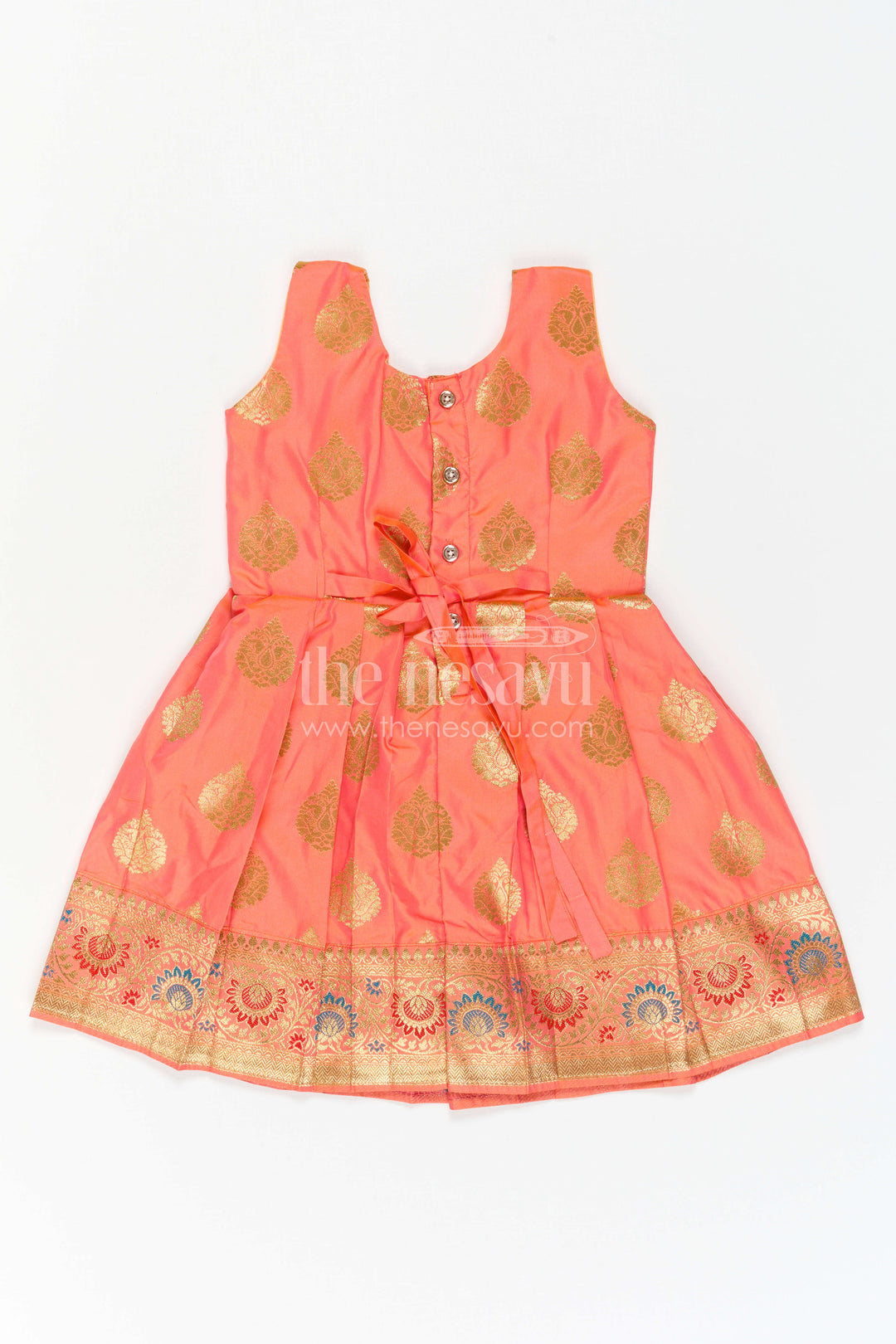 Girls Silk Frock for Navaratri Celebrations and Traditional Events