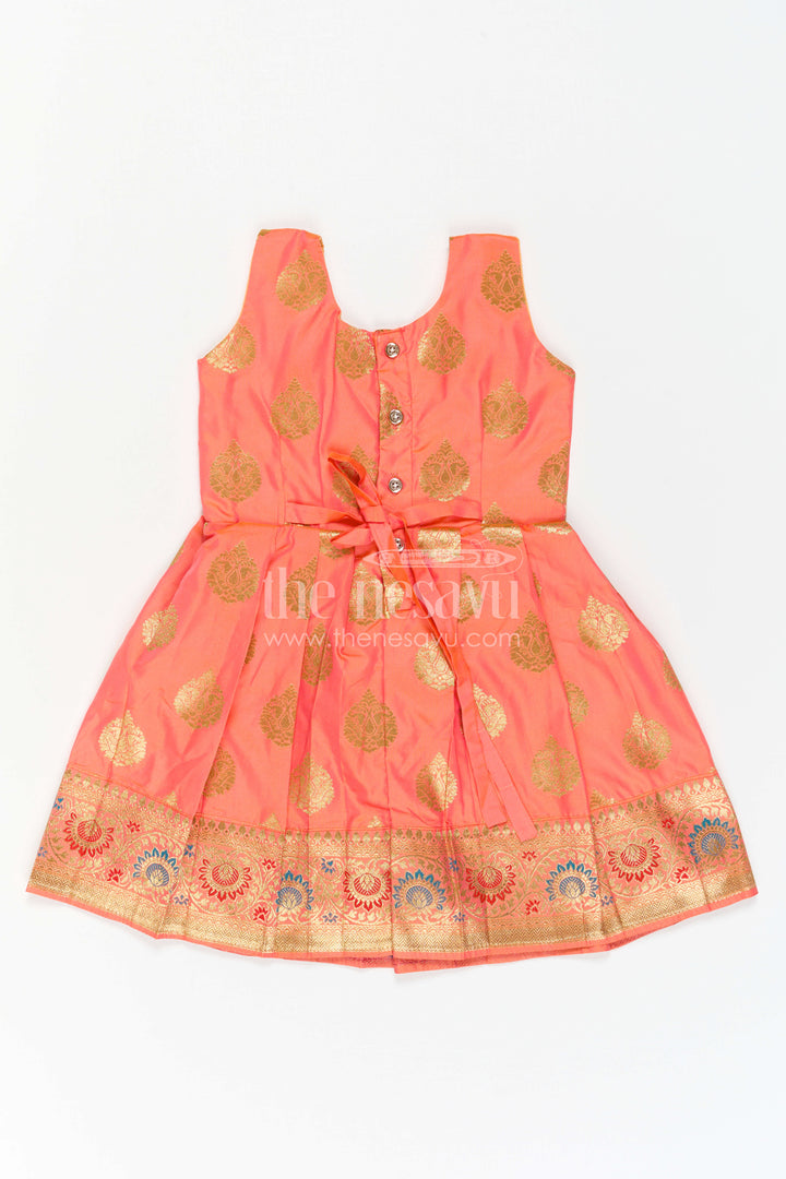 Girls Silk Frock for Navaratri Celebrations and Traditional Events