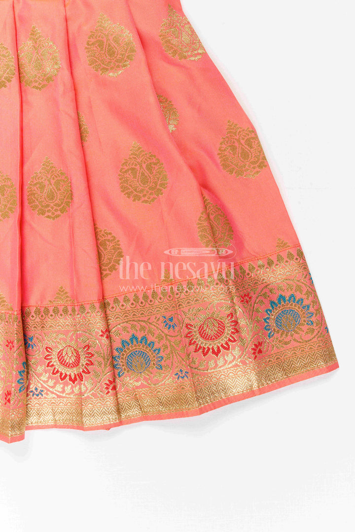 Girls Silk Frock for Navaratri Celebrations and Traditional Events