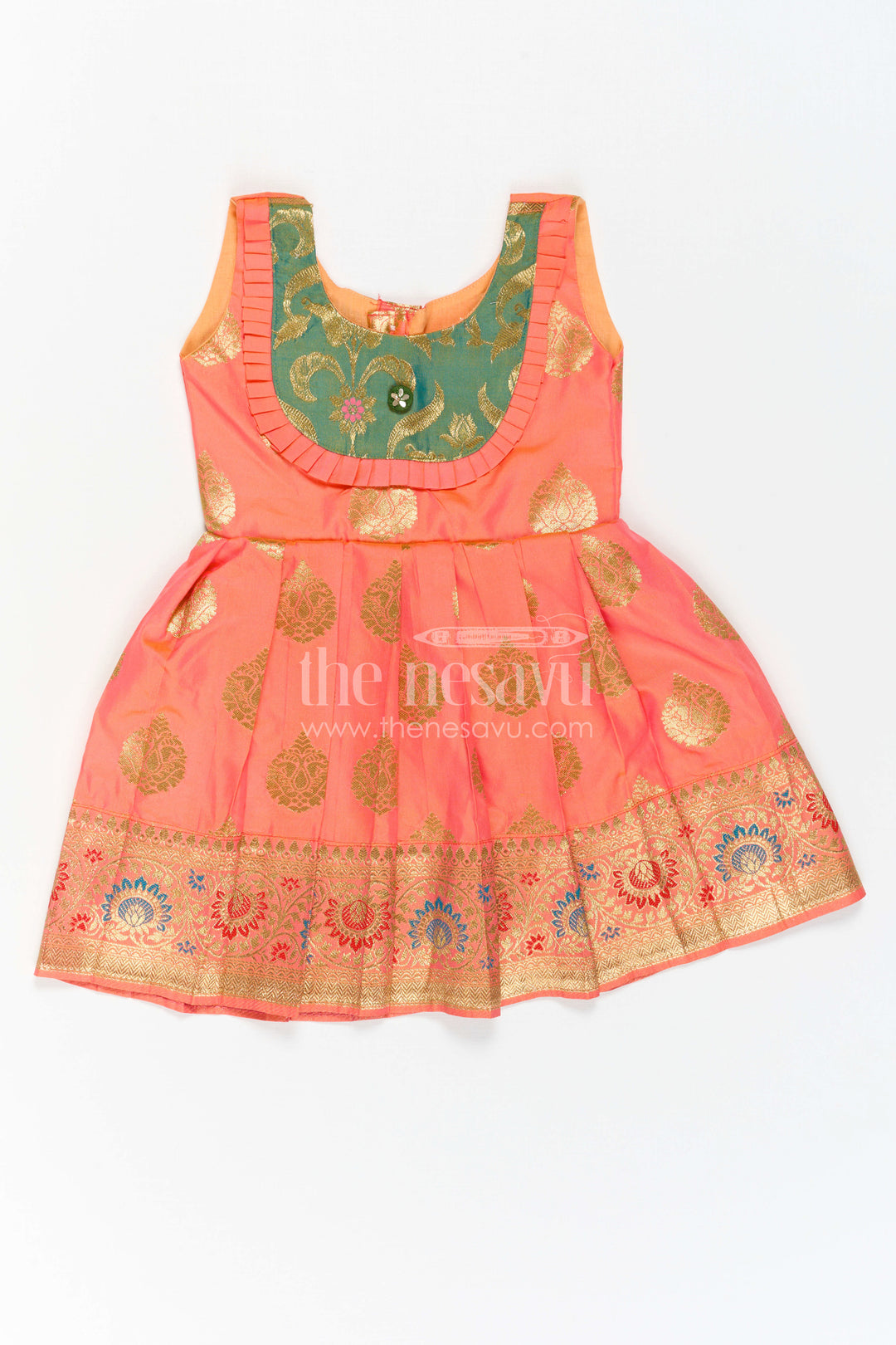 Girls Silk Frock for Navaratri Celebrations and Traditional Events