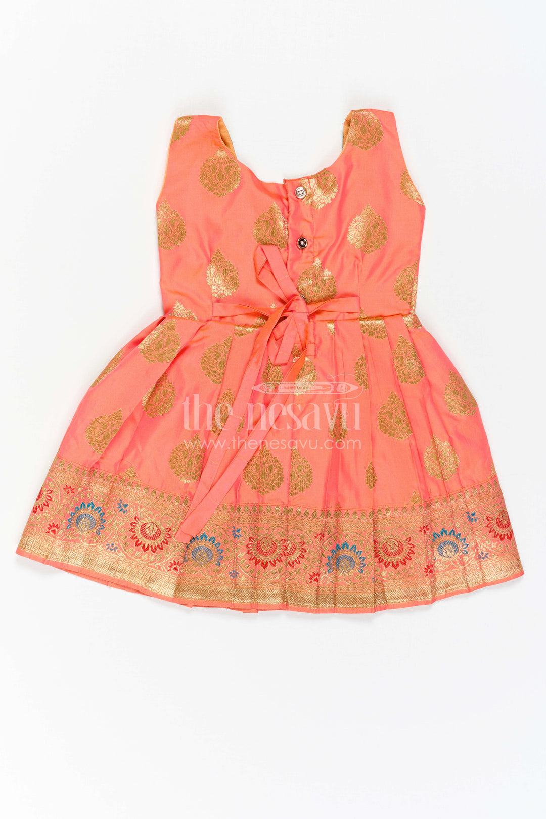Girls Silk Frock for Navaratri Celebrations and Traditional Events