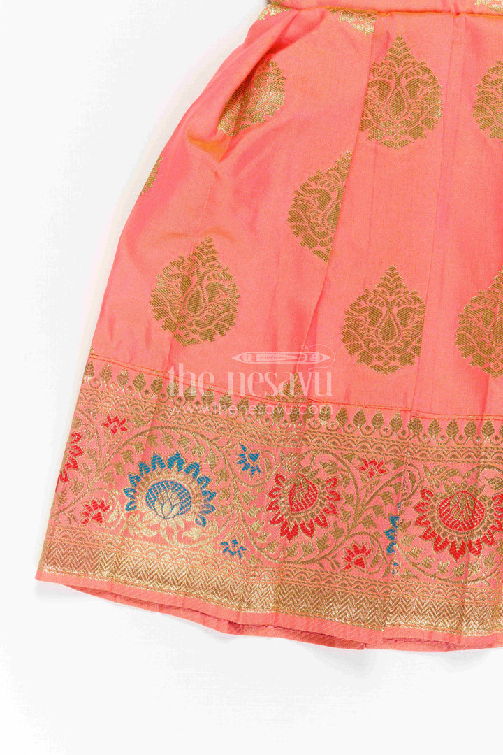 Girls Silk Frock for Navaratri Celebrations and Traditional Events