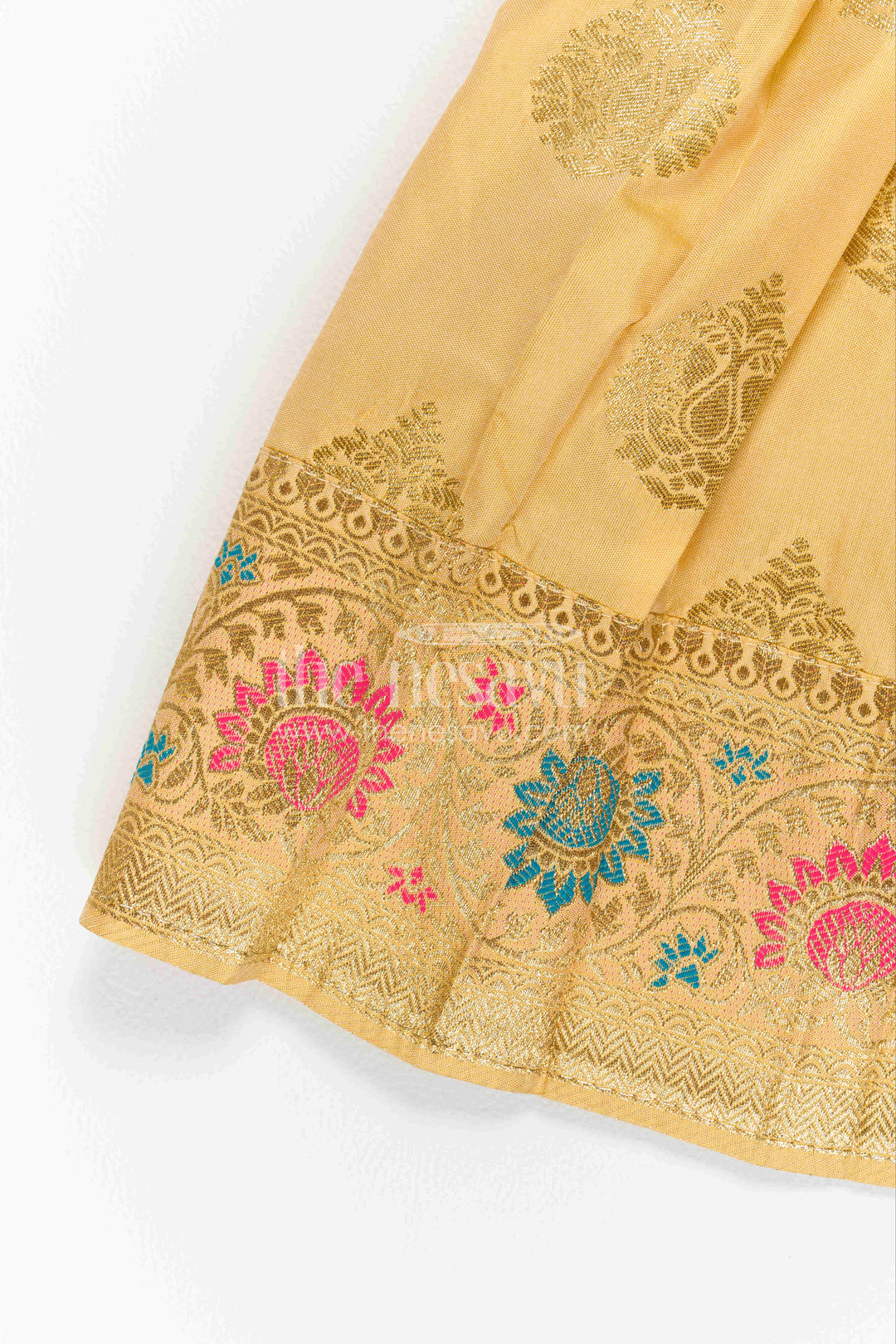Infant Kanchi Silk Frock for Naming Ceremony and Pooja