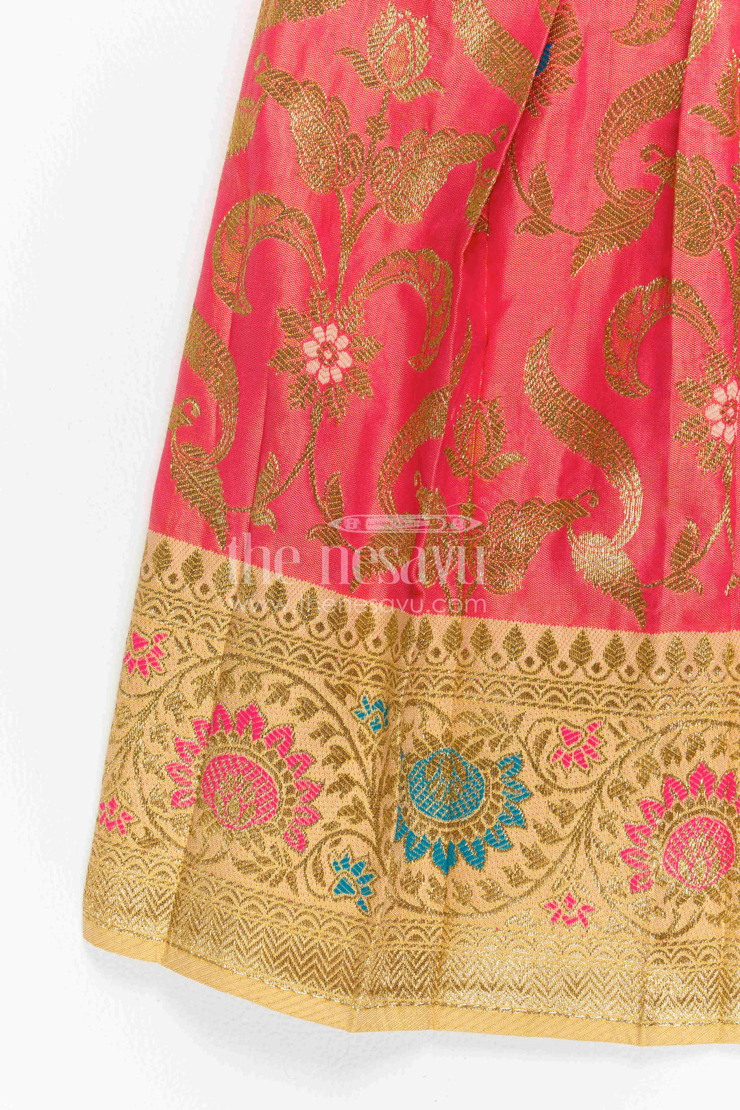 Infant Kanchi Silk Frock for Naming Ceremony and Pooja
