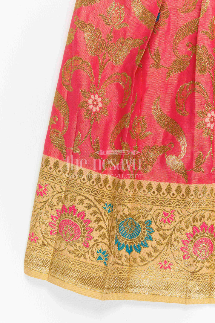 Infant Kanchi Silk Frock for Naming Ceremony and Pooja