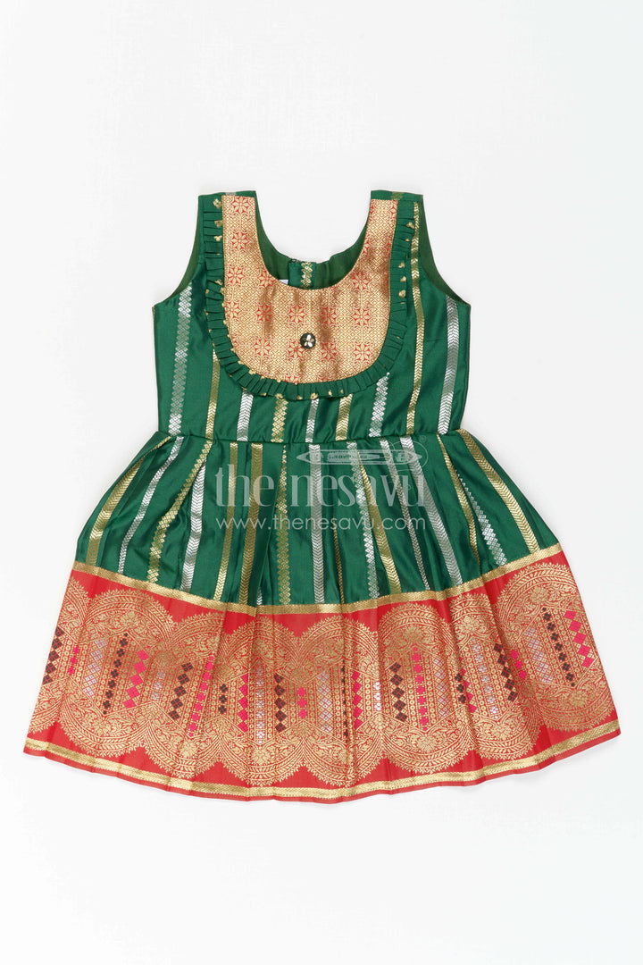Girls Silk Frock for Wedding Receptions and Festive Occasions