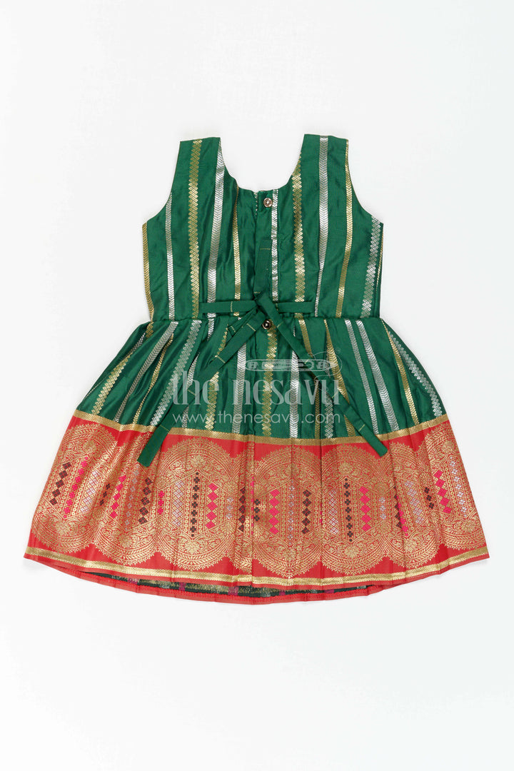 Girls Silk Frock for Wedding Receptions and Festive Occasions