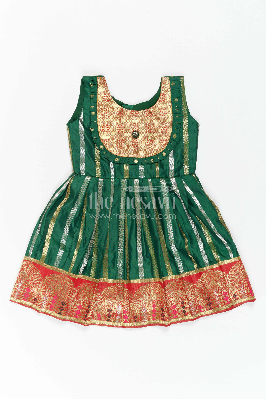 Girls Silk Frock for Wedding Receptions and Festive Occasions