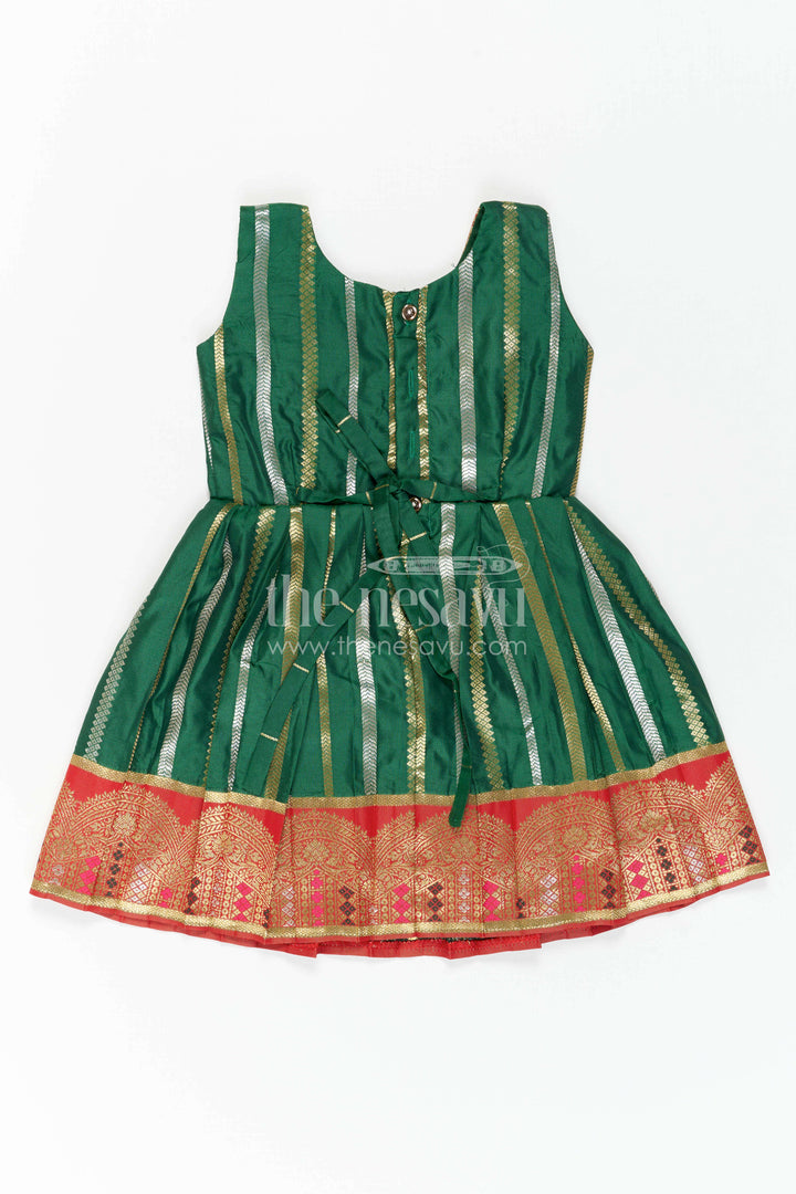 Girls Silk Frock for Wedding Receptions and Festive Occasions