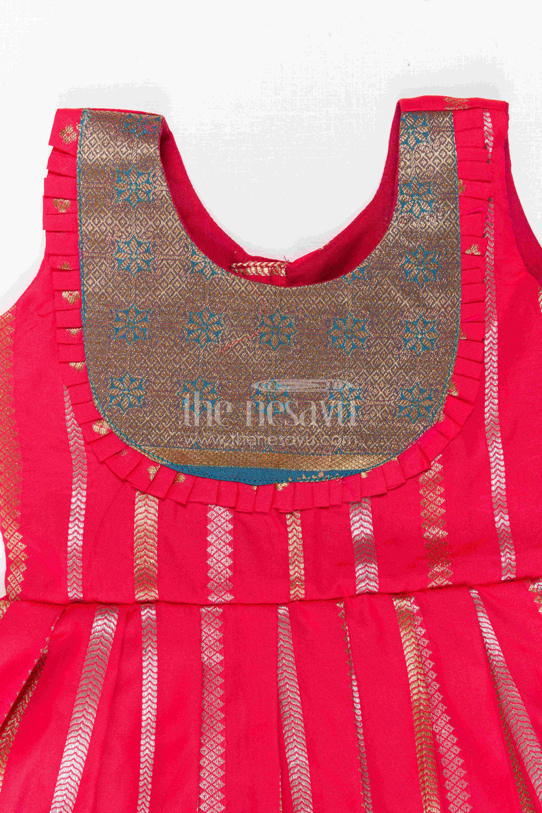 Baby Girl Kanchi Silk Frock for Festive Functions and Weddings