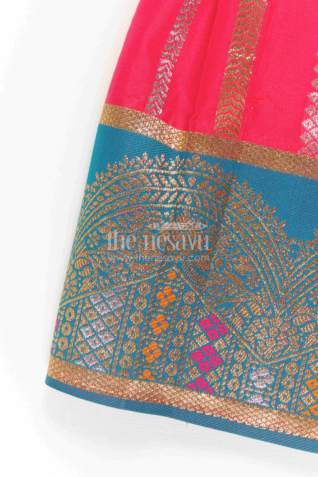Baby Girl Kanchi Silk Frock for Festive Functions and Weddings