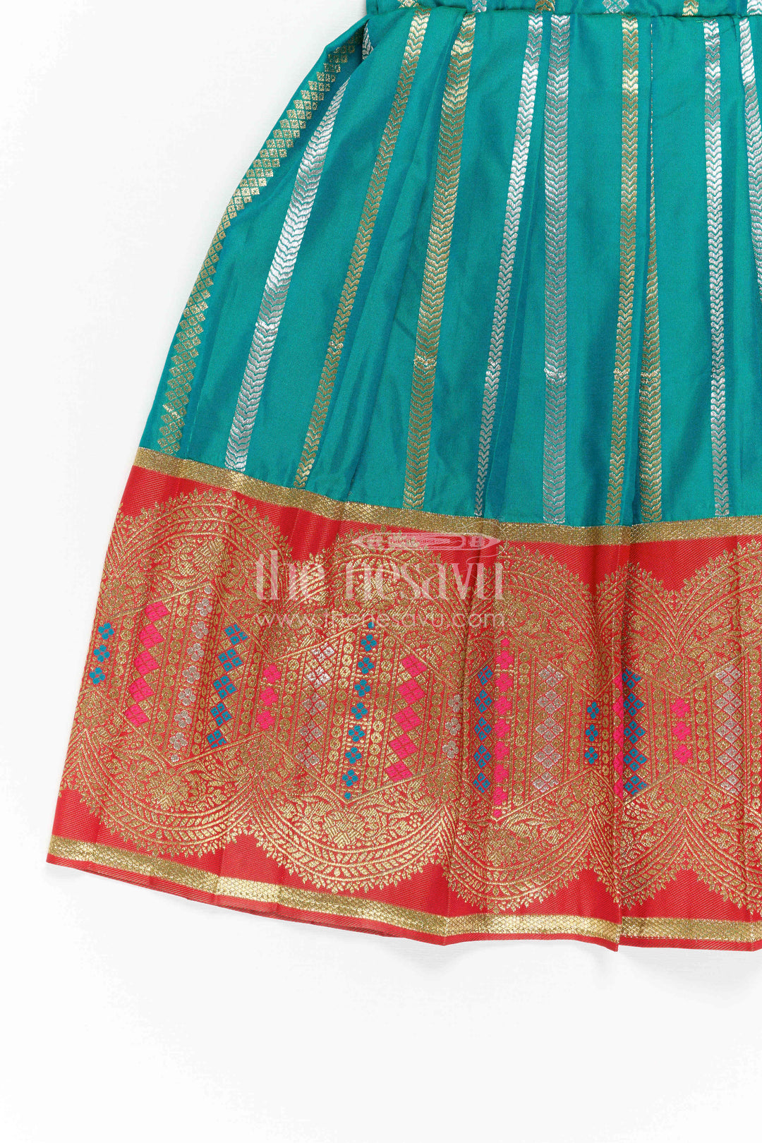 Girls Kanchi Silk Frock for Temple Festivals and Family Celebrations