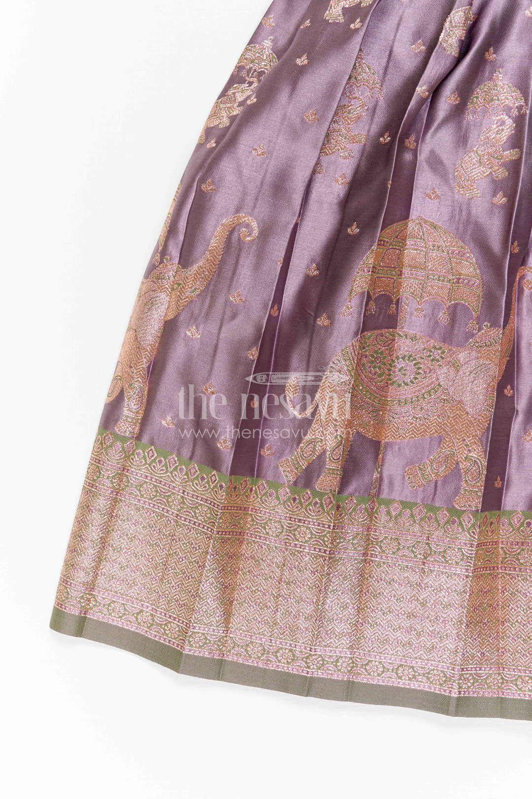 Girls Kanchi Silk Frock for Wedding Ceremonies and Festive Portraits