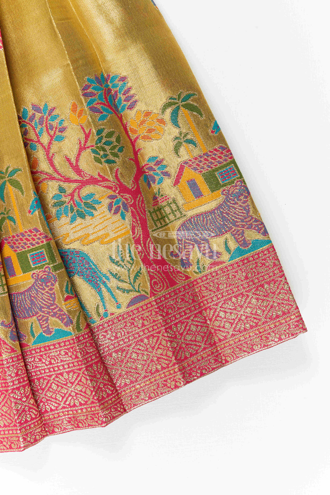 Baby Girl Kanchi Silk Frock for Festive Celebrations and Weddings