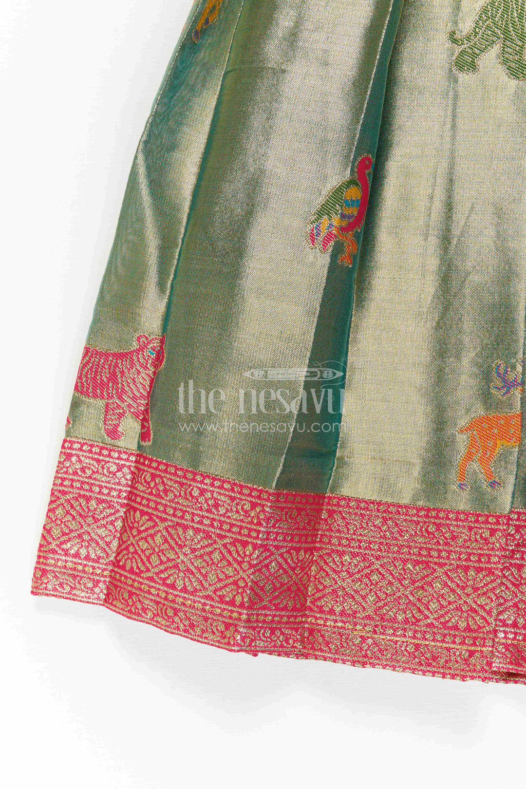 Baby Girl Kanchi Silk Frock for Festive Occasions and Weddings