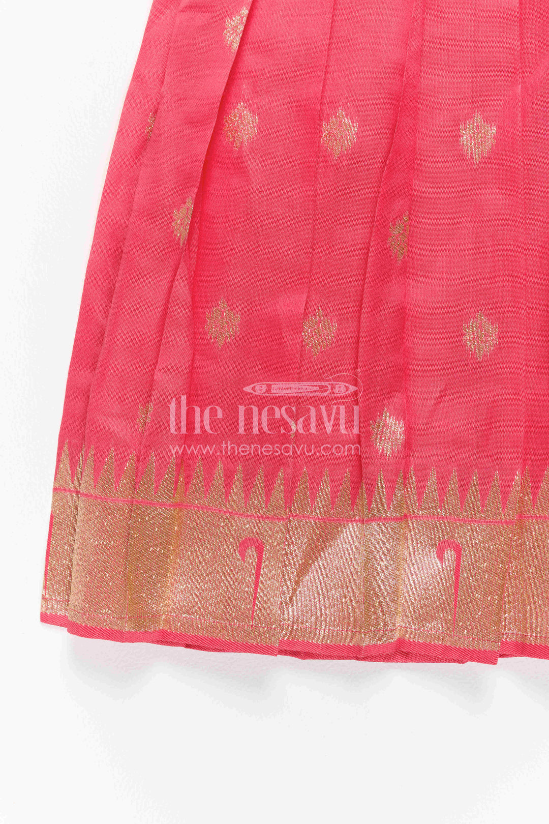 Girls Kanchi Silk Frock for Wedding Visits and Pooja
