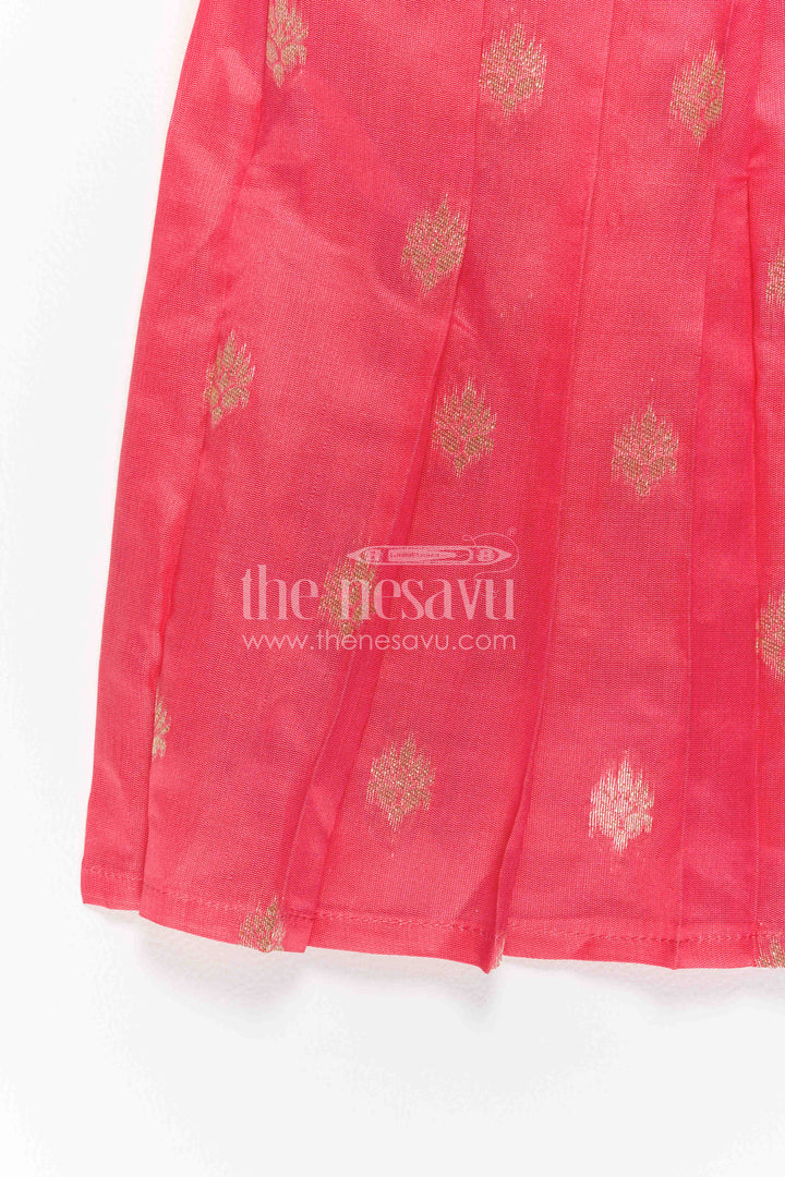 Girls Kanchi Silk Frock for Wedding Visits and Pooja