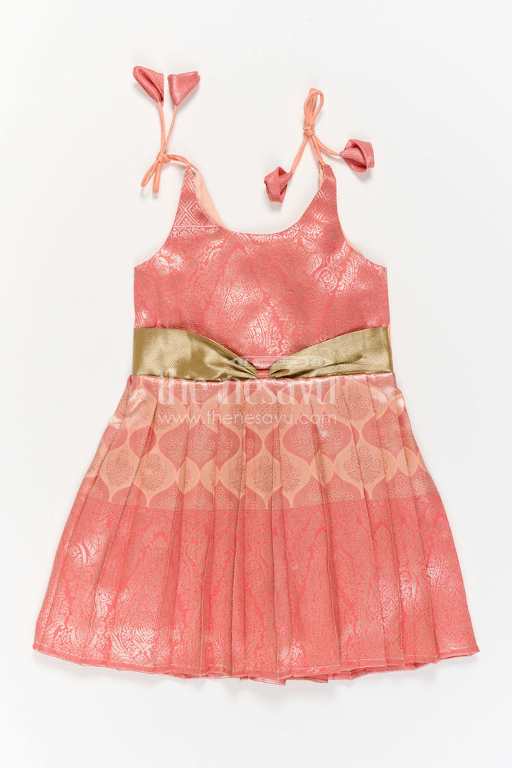 Infant Kanchi Silk Frock for Annaprasana and First Pooja