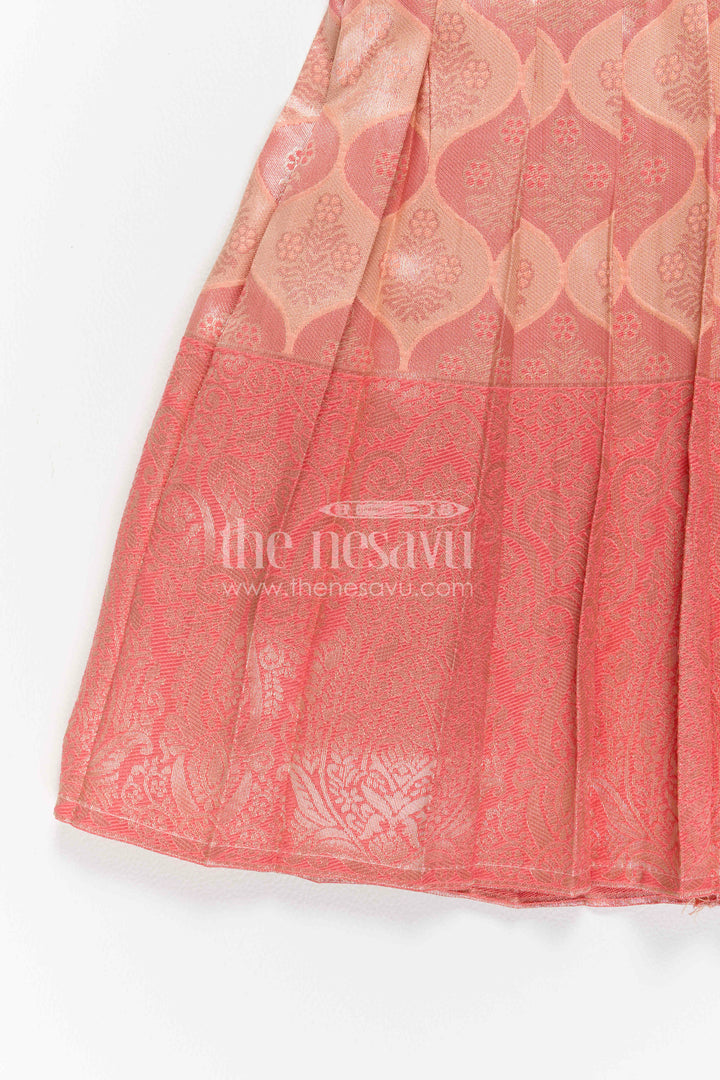 Infant Kanchi Silk Frock for Annaprasana and First Pooja