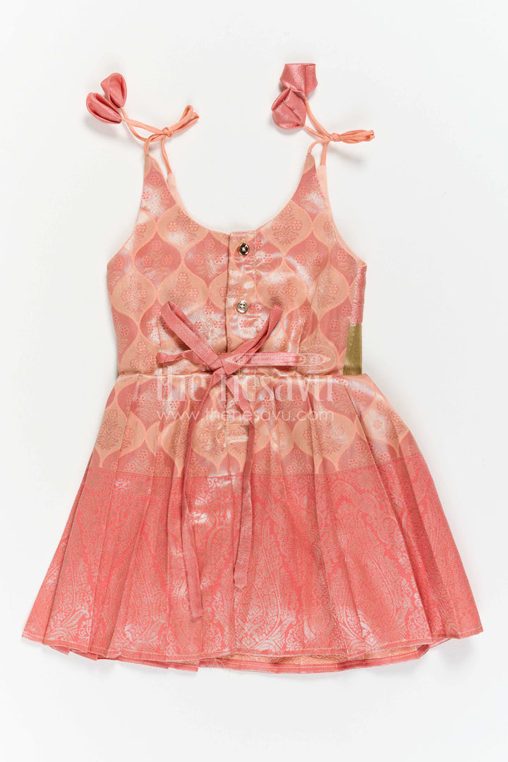 Infant Kanchi Silk Frock for Annaprasana and First Pooja