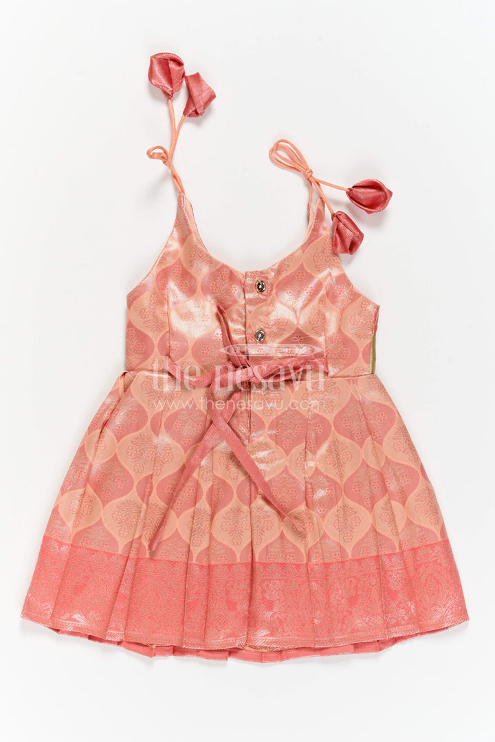 Infant Kanchi Silk Frock for Annaprasana and First Pooja