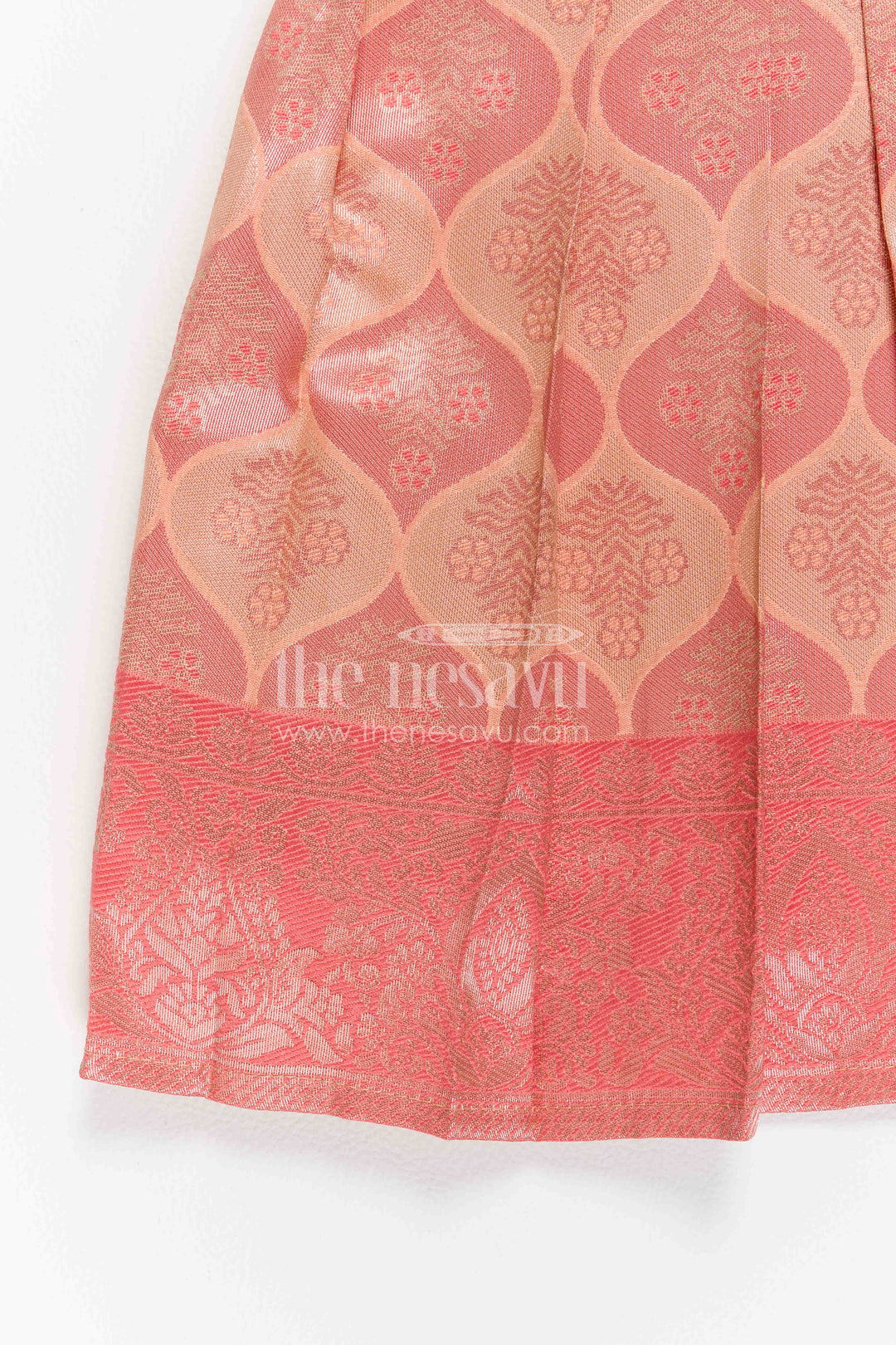 Infant Kanchi Silk Frock for Annaprasana and First Pooja