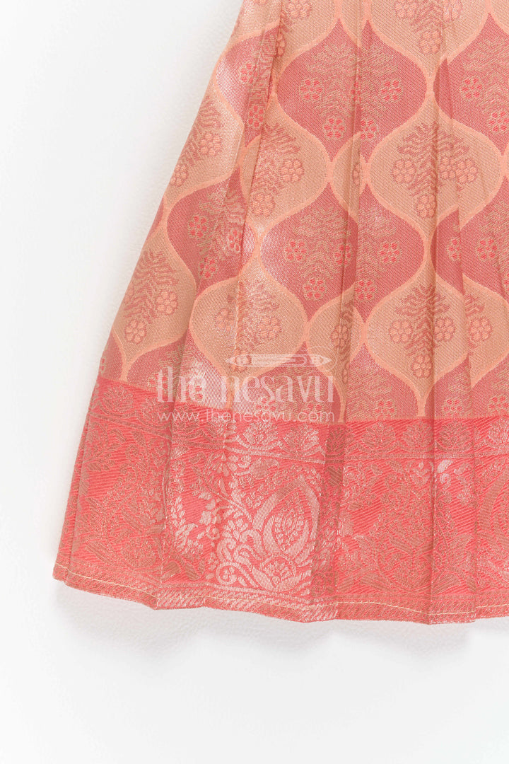 Infant Kanchi Silk Frock for Annaprasana and First Pooja