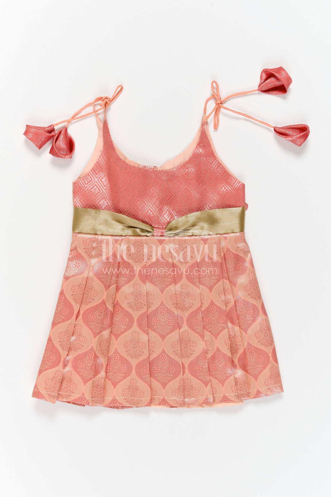 Infant Kanchi Silk Frock for Annaprasana and First Pooja