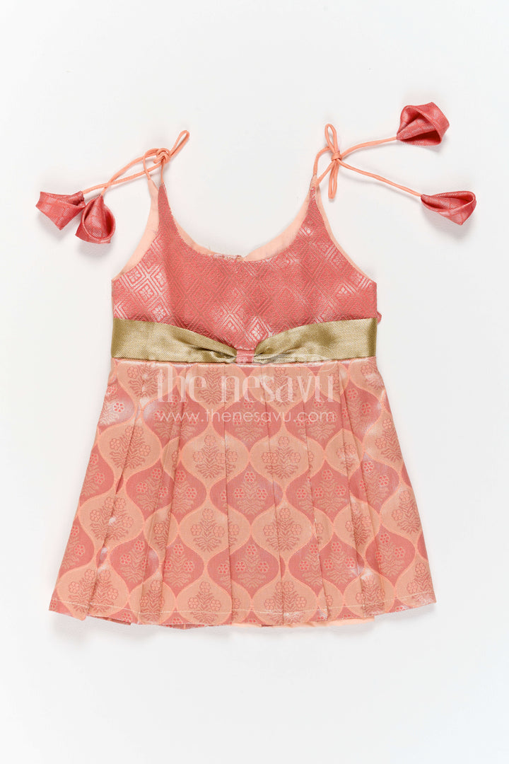 Infant Kanchi Silk Frock for Annaprasana and First Pooja