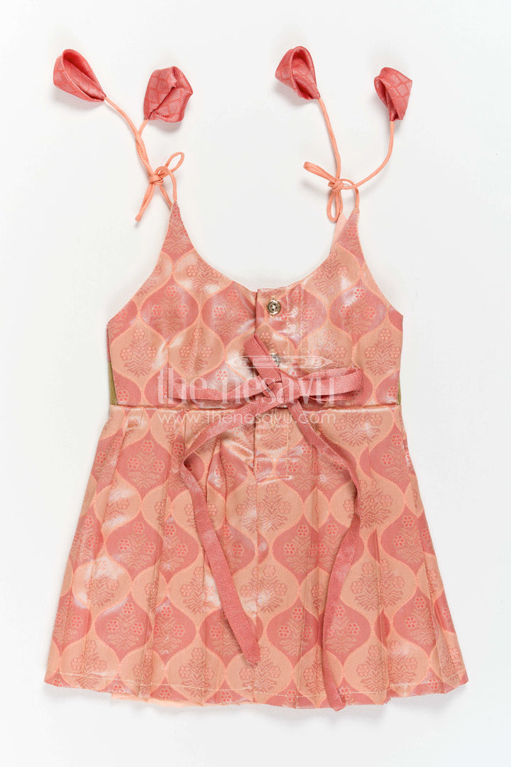 Infant Kanchi Silk Frock for Annaprasana and First Pooja