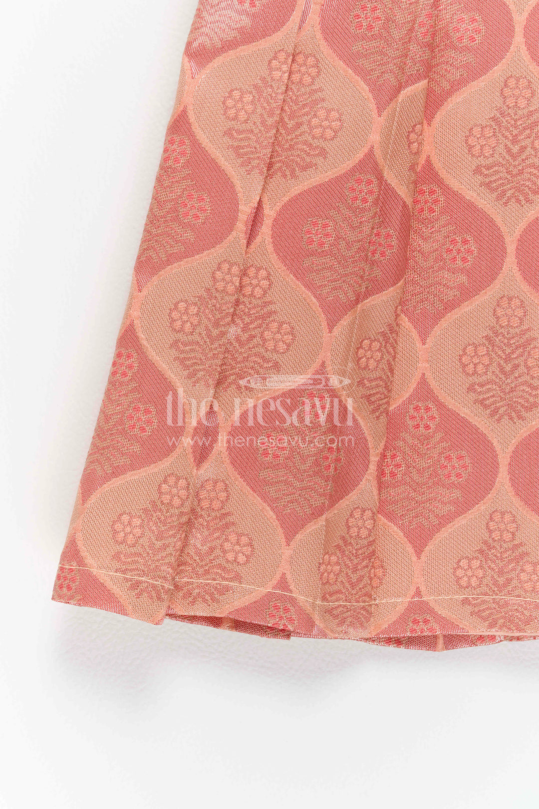 Infant Kanchi Silk Frock for Annaprasana and First Pooja