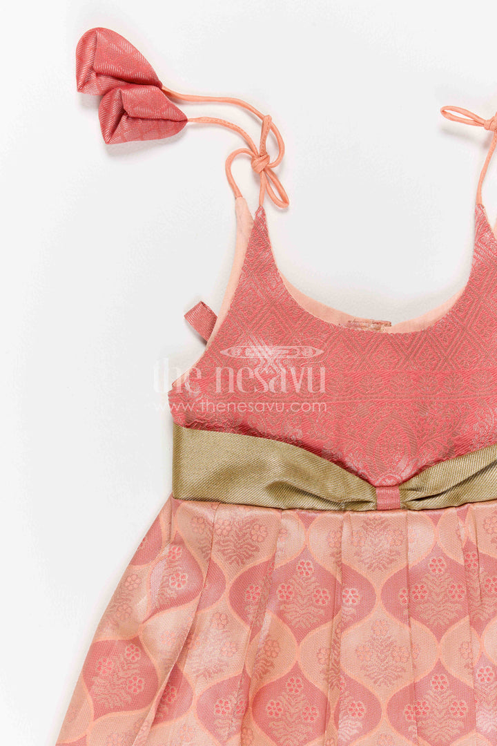 Infant Kanchi Silk Frock for Annaprasana and First Pooja
