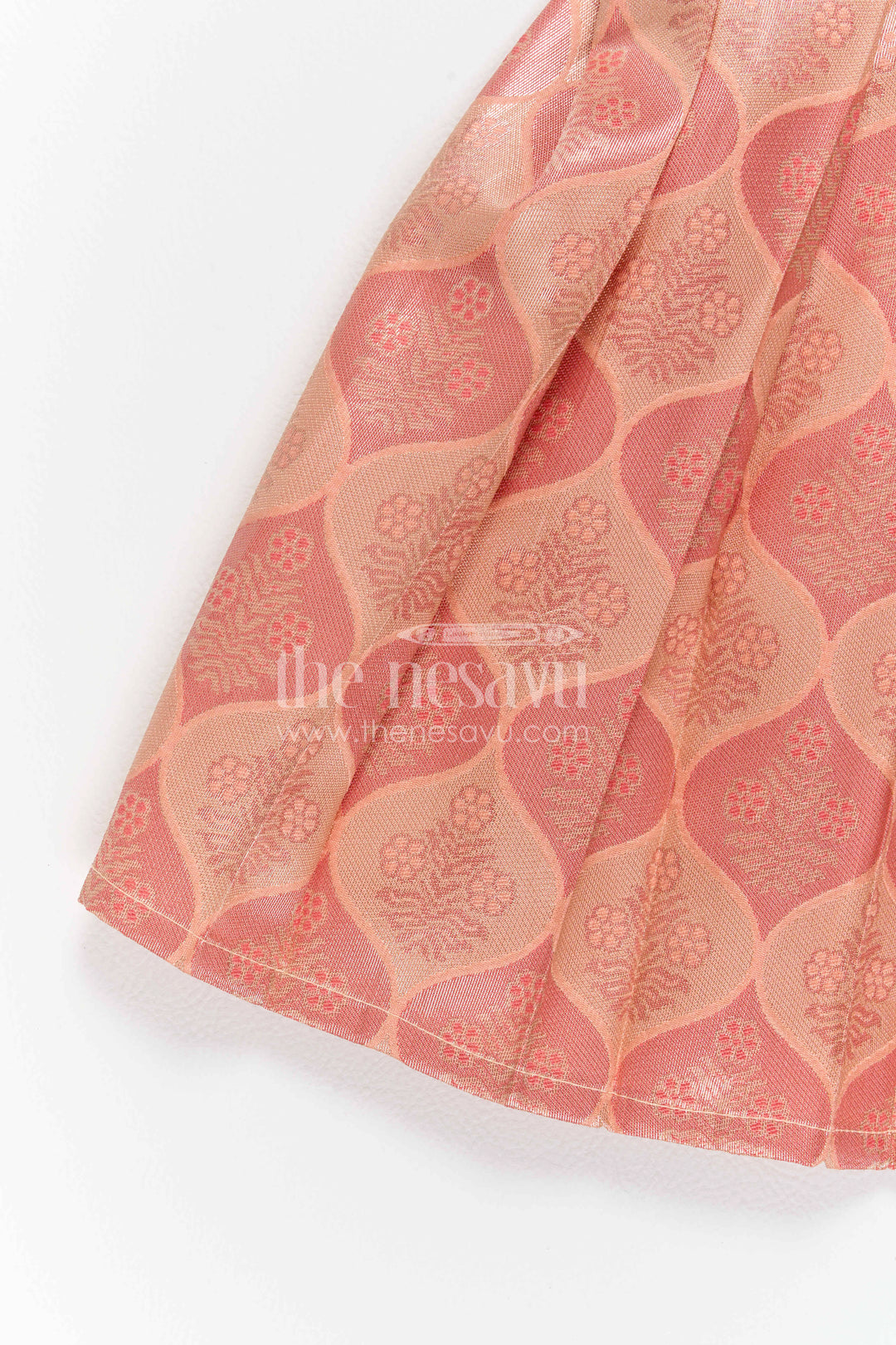 Infant Kanchi Silk Frock for Annaprasana and First Pooja